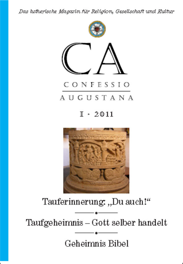 CA - Confessio Augustana - Liste der Hefte