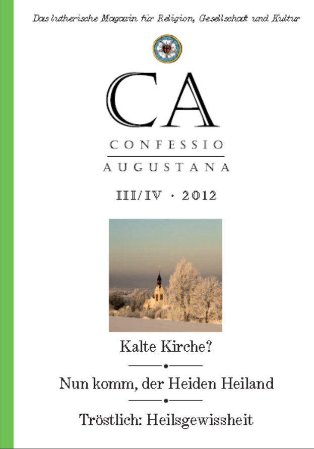 Titelbild CA 3+4/2012 Titelbild CA 3+4/2012
